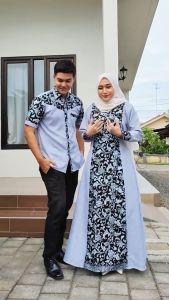 Couple zoya gamis syari modern limited edition terlaris pasangan suami istri