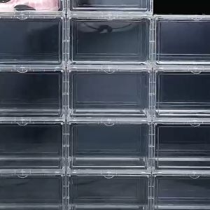 MOJO XL Pro Box transparent big shoebox acrylic aj basketball shoe storage box plastic display all clear