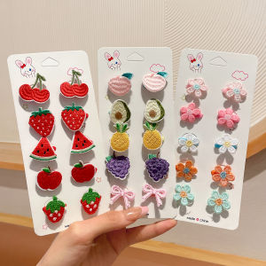 High Elasticity Cartoon Embroidered Hair Ties for Children Baby Girls Hair Bands No Damage Hair Accessories Baby Diaries