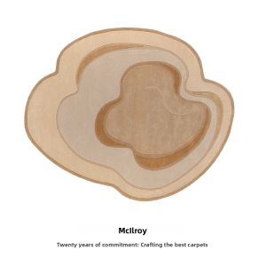 French Luxury Irregular Shaped Handmade Carpet