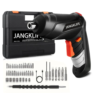 JANGKLIFE Electric Screwdriver Battery Rechargeable Cordless Screwdriver Powerful Impact Wireless Screwdriver Drill