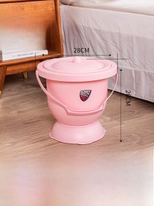 Elderly Use High Footed Urinal with Lid Bedroom Portable Smell Proof Urinal for Pregnant Women And Toilet Training Kids