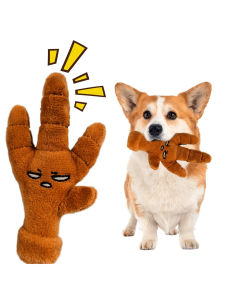 1 Piece of Chicken Claw Shaped Puppy Teething Toy Funny Dog Toy Squeaking Sound Simulated Beak Chicken Claw Toy Relieves Bor