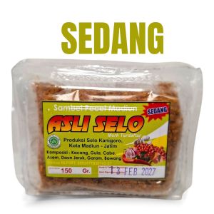 Sambel Pecel Madiun Pedas Bumbu Kacang Sambal Kacang Instan Bumbu Pecel Instan Cap Asli Selo 150gr