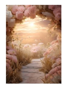 New Simulated  Flowers Photography Background Cloth for Selfie Studio Popular Indoor Portrait Backdrop Drapery