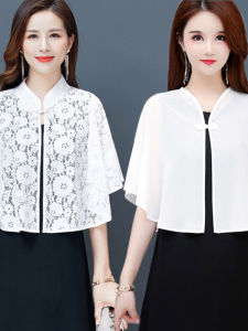 New Style Lace Shawl Light Outerwear for Cheongsam Womens Summer Skirt Sun Protection Small Cannon Shoulder Polyester Blend