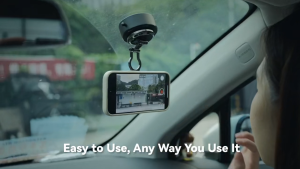 TELESIN Electric Suction Cup Magnetic Phone Holder Car Mount for Mobile Smartphone