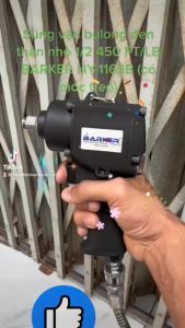 Súng vặn bulong đen thân nhỏ 1/2 450 FT/LB BARKER HY-1163B (có móc treo)