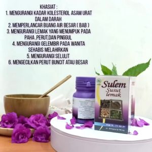 SULEM Susut Lemak Isi 60 Kapsul Penghilang Lemak Tubuh Perut Buncit Pria Wanita Original BPOM