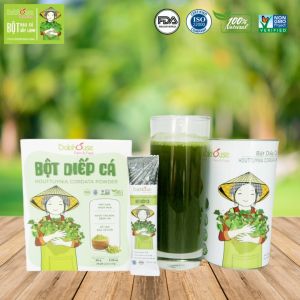 Bột diếp cá sấy lạnh Dalahouse nguyên chất hỗ trợ tiêu hóa thanh lọc cơ thể giảm nóng trong - Hộp 20 gói tiện lợi