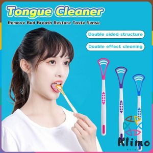 KLIMO Tongue Cleaner Oral Mouth Hygiene Dental Care Plastic Scraper