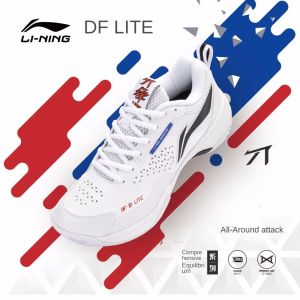 Li Ning DF LITE Mens and Womens Cushion Rebound Badminton Professional Shoes(100% Original)AYZT005 Lining Df Lite Shoes Non Marking Badminton Shoes - Lazada