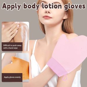 Body Lotion Glove Self-Tanning Mitt Double-Sided Prevents Sticky Hands Applicator Quick Dry Flocking Glove Makeup Applicator