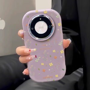 Colorful Flower Huawei Mate60 Pro+ Phone Case Suitable for Mate50 Mirror Silver Plump Mate40 Epro Fresh Small Mate30 Niche 70 New High End Anti-Fall Women Silicone Protective Cover