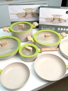 Chefology Bella Series Non-stick Coating Fry Pan Wok Sauce Pan Casserole Periuk Kuali Cookware set
