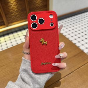 Ốp Lưng iPhone Da Đỏ Cao Cấp