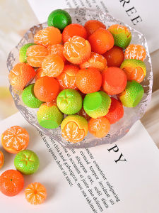 Mini Emulational Fruit Orange Candy Toy Handmade DIY Model Blind Box Small Item Miniature Toy Blind Bag Small Gift