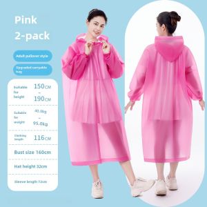 Non-Disposable Raincoat Long Adult and Children Whole Body Thickening Mens and Womens Rain Pants Shoe Cover Portable Outdoor Hiking Cycling