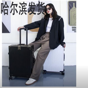 Harbin Shipping Multi-Functional Luggage Aluminum Frame Travel Suitcase Password Lock Womens Handbag Mens Carry-On Bag