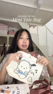 BUY 1 TAKE 2 Cute Mini Canvas Lunch Bag Small Tote Handbag Reusable Food Tote for School & Office
