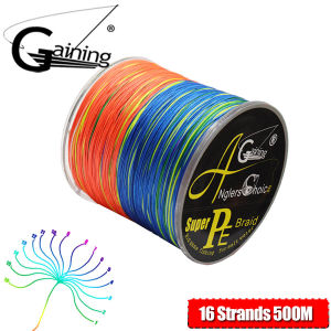 16 Strands PE Braided Fishing Line 500m 300mMultifilament Strength Line Tough Saltwater Fishing Tackle 55lb-250lb
