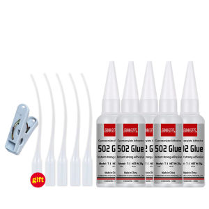20g 502 Transparent Adhesive (1-3-Piece Set) - Strong Bond for Wood Rubber Leather Plastic Metal & DIY Crafts