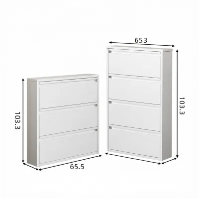 DIBIOU | Dustproof Narrow Thin Shoe Cabinet for Home Storage