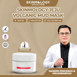 Skinmology Jeju Volcanic Mud Mask Benings Skincare By Dr. Oky Pratama Mencerahkan Mengatasi Kulit Kusam Wajah Berjerawat Mengatasi Noda Hitam Bekas Jerawat Mengangkat Kotoran  dan Komedo Original Bpom
