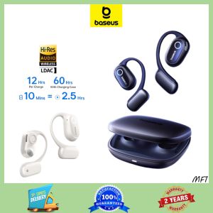 Baseus MF1 Open Bluetooth Wireless Sports Earphones 5.4 Hook for Graves Grande 60 Hour Playback Earphones IPX4 Sports Earphones