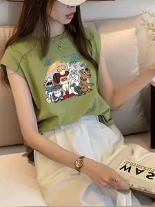 เสื้อกั๊กสปอร์ตแขนกุดหลวมๆ สำหรับฤดูร้อนปี 2025 เสื้อผ้าทำงานสไตล์สตรีทสำหรับนักเรียน ชุดชั้นในสำหรับผู้หญิง ชุดชั้นในสำหรับสวมใส่ในบ้าน