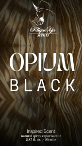 KYU KliqueYu Scents: Luxury Artisan Perfume: Interpretation: Black 0pium Oriental Vanilla Fragrance