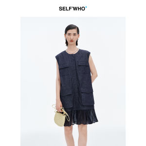 Linen Cotton Natural Denim Womens Summer Dress
