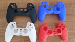 Non-Slip Silicone Soft Protector Sticker Skin For Sony Dualsense 5 PS5 Game Controller Case Thumb Stick Grip Cap Bumper Cover