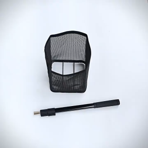 Adjustable Pickleball Tennis Ball Retriever Portable Mesh Ball Collector Basket with Telescoping