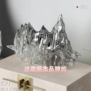 New Chinese Watercolor Landscape Soft Decorative Ornament