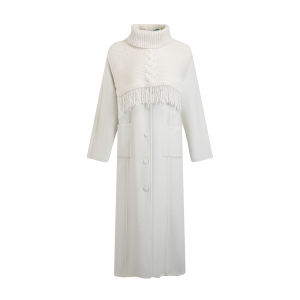 Reversible Double-faced Wool Poncho Coat New Chinese Style 2024 Fall Winter