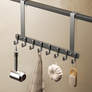 Aluminum door rear hook hanging door hanging clothes rack clothes storage rack door hanging rack