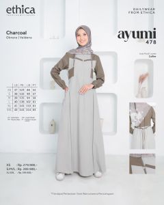 Gamis Terbaru Ethica Ayumi 478 Dress Cantik Ala.Korea
