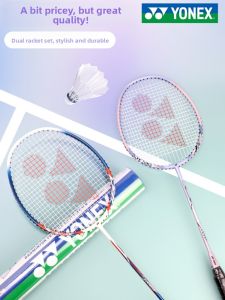 Yonex Adult Badminton Racket Durable Carbon Single Double Junior Senior Sports Fitness Fans Goods Yonex Nanoray NR10F