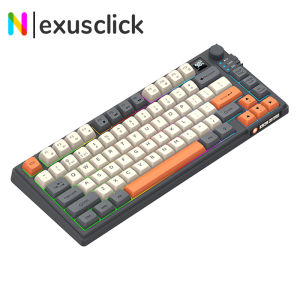 2.4G Wireless Dual-Mode Gaming Keyboard And Mouse Combo RGB Backlight Computer Keyboard With Display Screen&Knob For PC Laptop