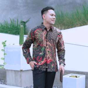 Kemeja Batik Pria Lengan HARYOPANDUM Slimfit Panjang Katun Prima Premium Lapis Furing