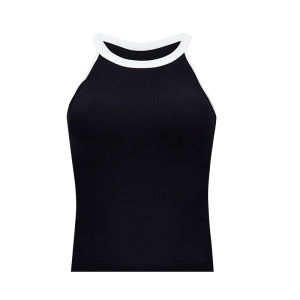 HUACHENGSHI | Neck Hanging Strap Vest Womens Beautiful Back Underwear With Chest Pad Prevents Side Boob Exposures No Bra Needed One-Piece Slimming Inner Wear