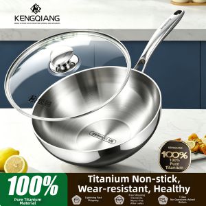 RONGCHUAN | Pure Titanium Non-Stick Pan for 2 People