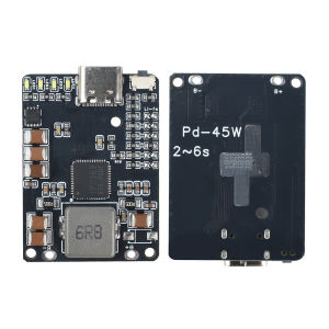 GAQQEE | IP2369 Battery Charger Module 2-6S 45W Type-C Charge Discharge Protection Board PD QC for Li-ion LFP Battery Drone Power Bank