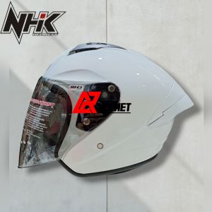 HELM NHK N1 MAX SOLID WHITE/PUTIH
