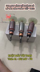 Rotor (Ruột) Máy Tời Than Các Loại Thân: 41mm - 44mm (7 Răng Và 9 Răng)