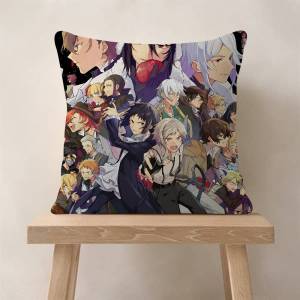 Kayou | Anime B-Bungo Stray D-Dogs Cushion Cover Soft Decorative Square Cushion Covers 45x45cm Pillowcases For Sofa Couch Bedroom