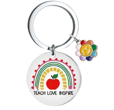 SG Stock! Teachers Day Keychain Sunflower Key Tag