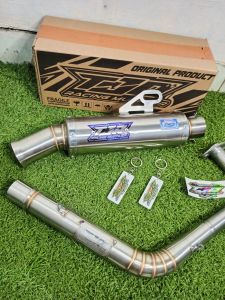 kenalpot salemba ceklis jungstyle Bay original TJR RACING Muffler PNP Al metik