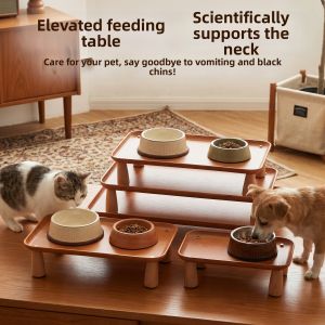 WODEBAIHUI | Elevated & Non-slip Pet Food Bowl Stand